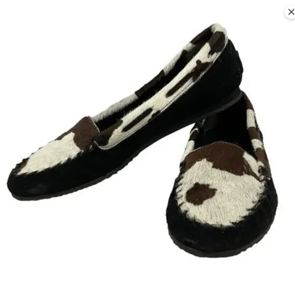 Dr. Scholl’s calf hair cow print loafers 8.5 - Picture 2 of 3